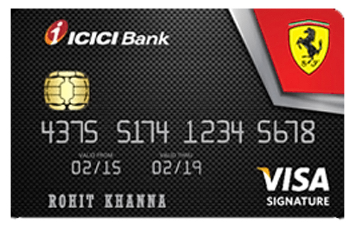 ICICI Bank Ferrari platinum Credit Card
